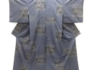 鳥模様織り出し本場泥大島紬着物(7マルキ)